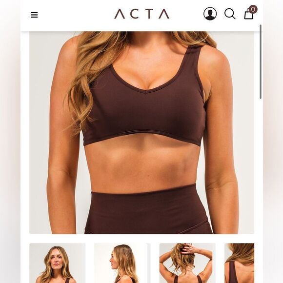 NWOT ACTA X jorryfit americano EVO scoop Bra - Picture 1 of 4